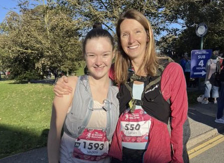 MADDY HARRISON RAN THE YORK MARATHON FOR YORKSHIRE AIR AMBULANCE