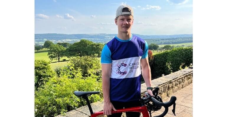 TOM OGDEN CYCLED FROM LONDON TO ROME FOR CANCER RESEARCH