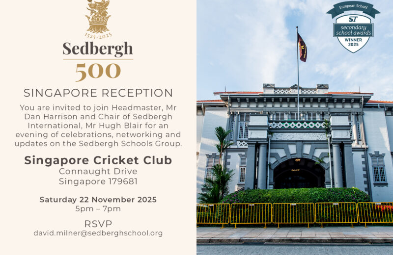 Singapore Reception 22nd November 2025 – You Are Invited